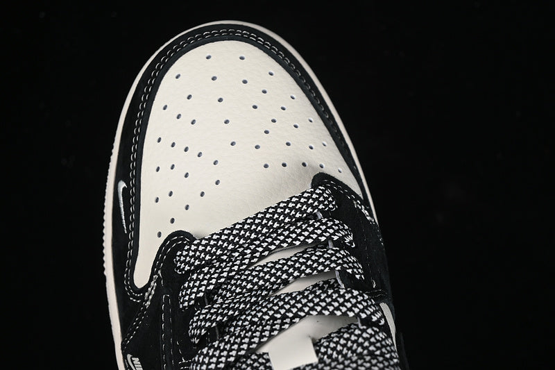 Travis Scott Fragment Design Nike Air Jordan 1 Low OG SP Black White Board Shoes