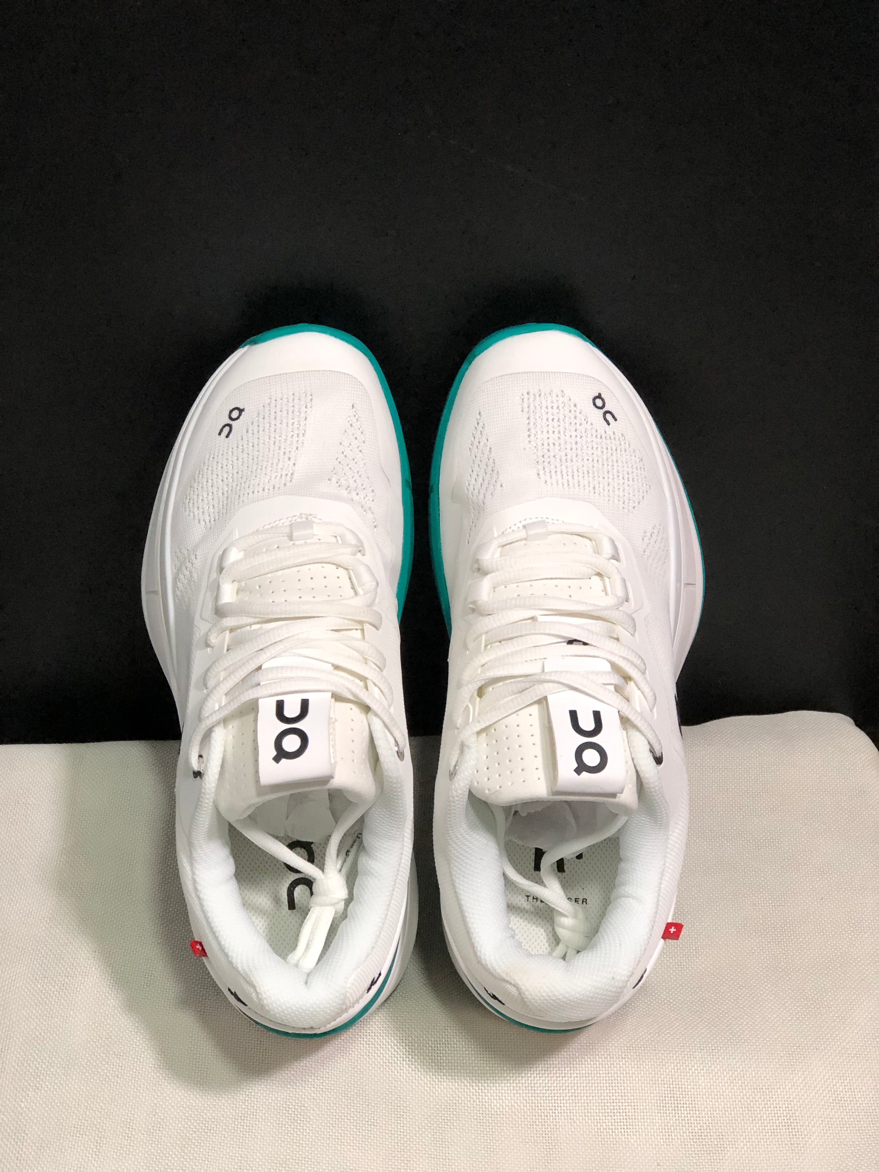 On Running The Roger Rro Durable And Breathable Tennis Shoes White/Mint Green