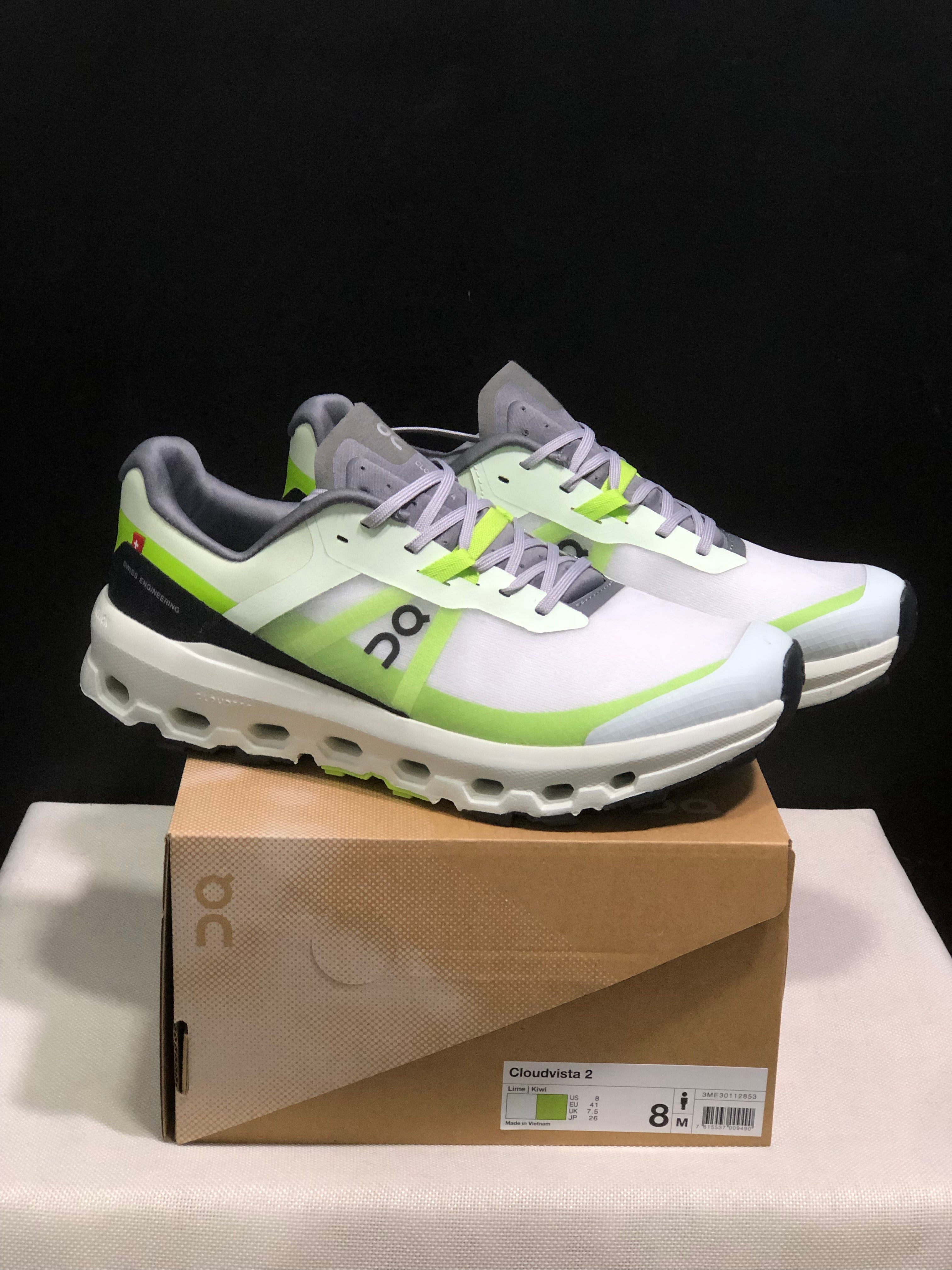 On Running Cloudvista 2 Waterproof Trail Running Shoes Grey/Ivory/Green