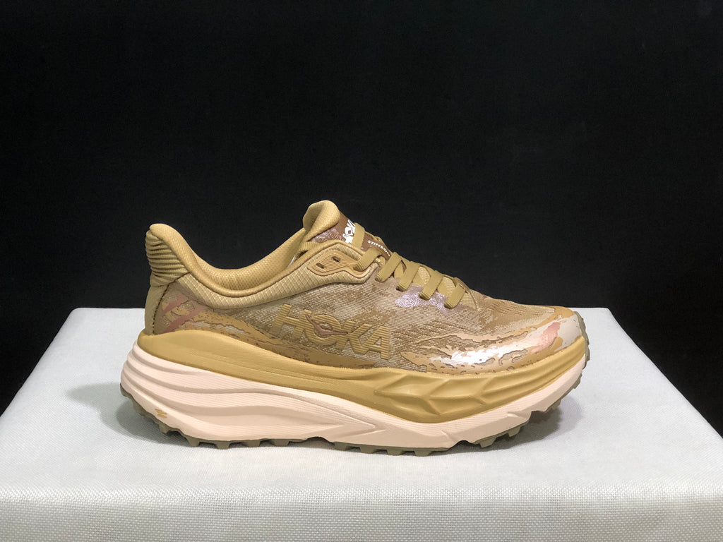 Hoka One One Stinson 7 Comfortable Anti-slip Outdoor Running Shoes Sneakers Yellow