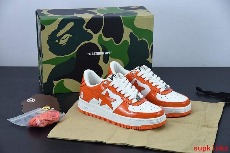 A Bathing Ape Bape Sta Low Orange