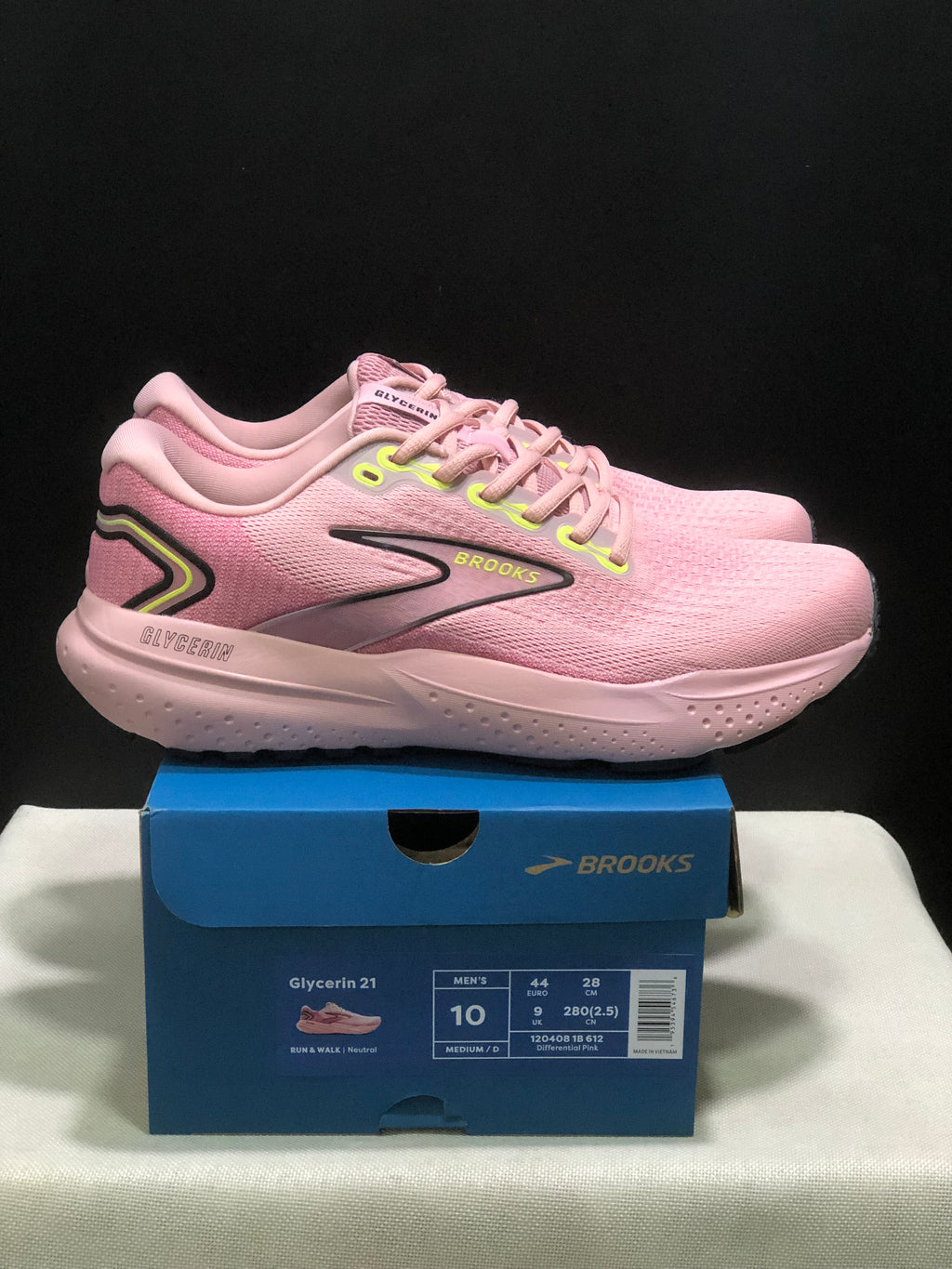 Brooks Glycerin 21 Low-top Casual Running Shoes Differential Pink