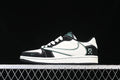 Travis Scott Fragment Design Nike Air Jordan 1 Low OG SP Black White Green Sneakers