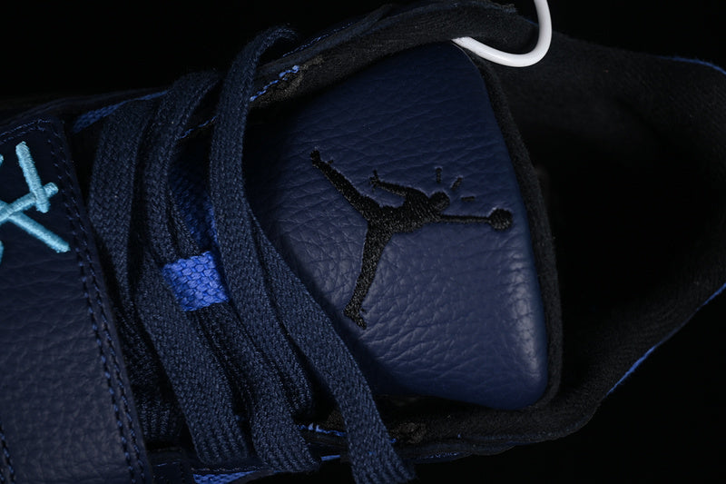 Travis Scott Nike Air Jordan Cut The Check Black Thunder Blue Sneakers