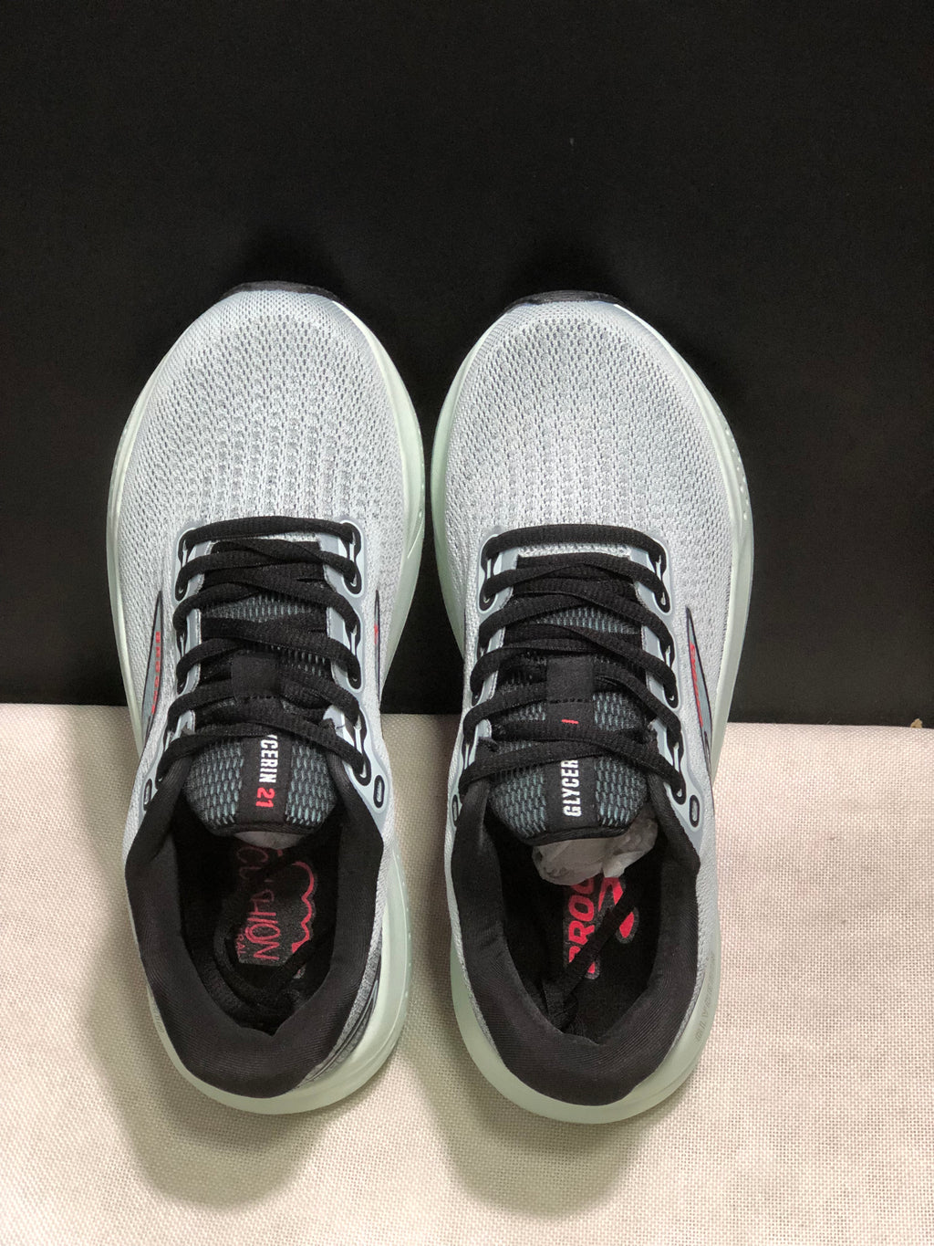 Brooks Glycerin 21 Low-top Casual Running Shoes Blue/Black/Red