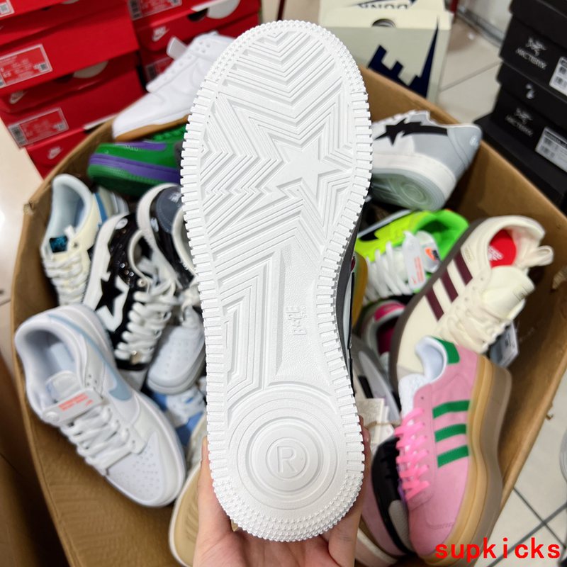 A Bathing Ape Bape Sta Low Red Gray