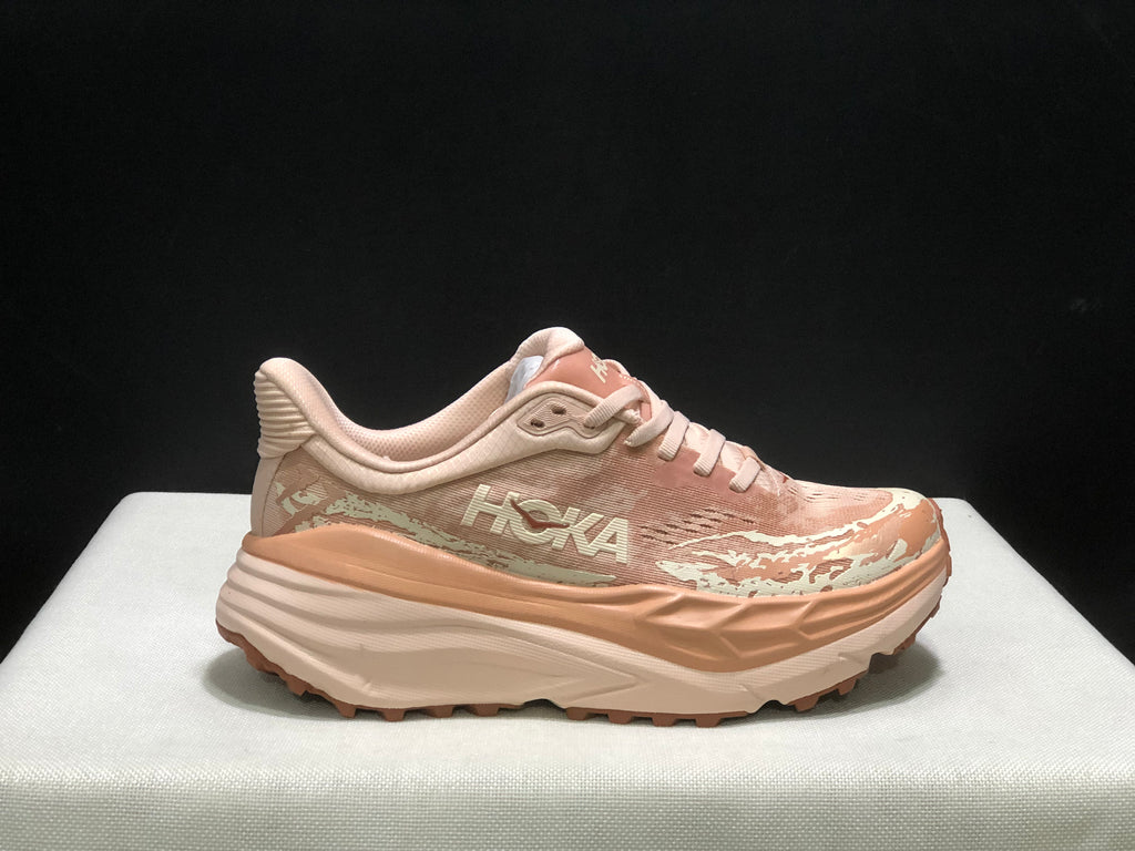 Hoka One One Stinson 7 Women's Comfortable Anti-slip Outdoor Running Shoes Sneakers Pink