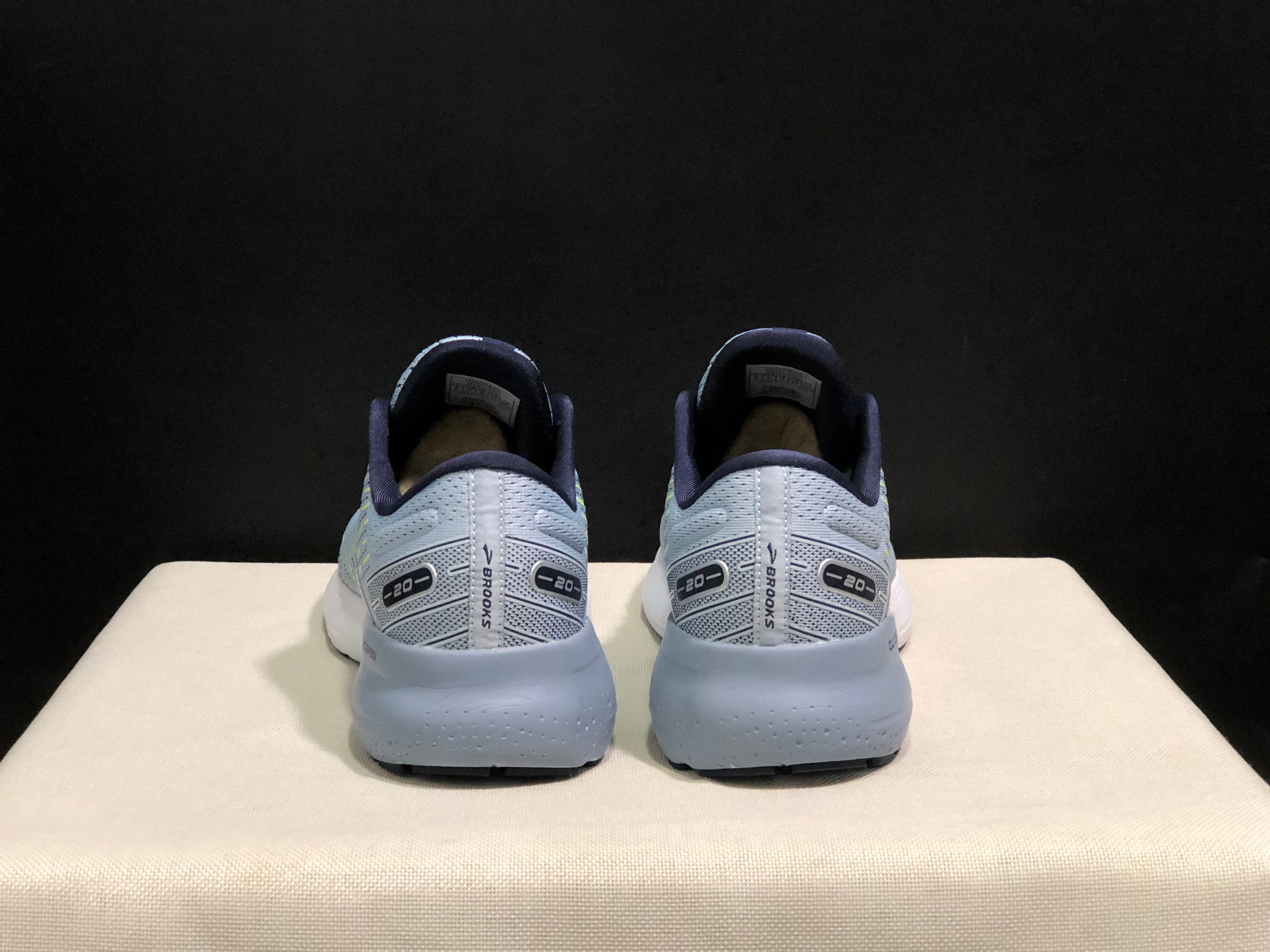 Brooks Glycerin GTS 20 Shock-absorbing Wear-resistant Running Shoes Grey/Fluorescent Green