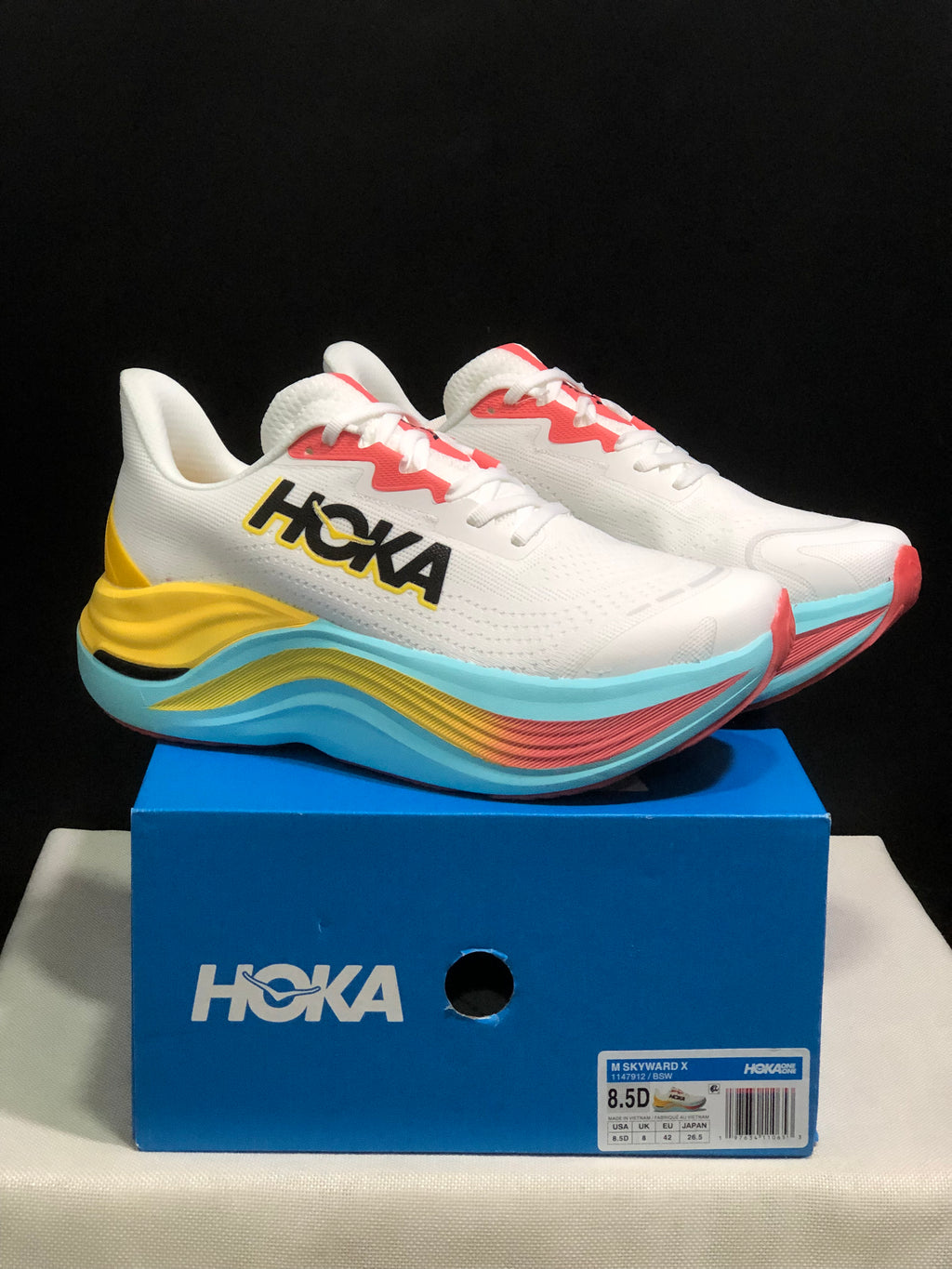 Hoka One One Skyward X White Anti-slip Wear-resistant Running Shoes Sneakers