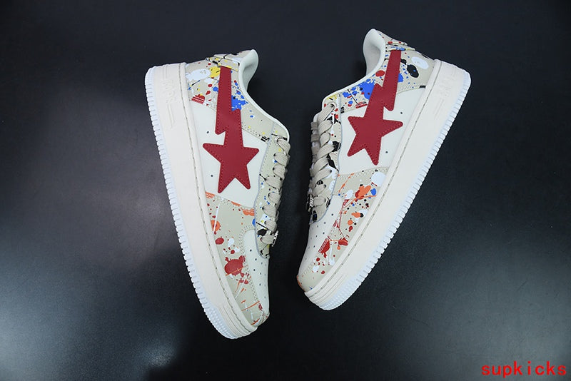 A Bathing Ape Bape Sta Paint Beige