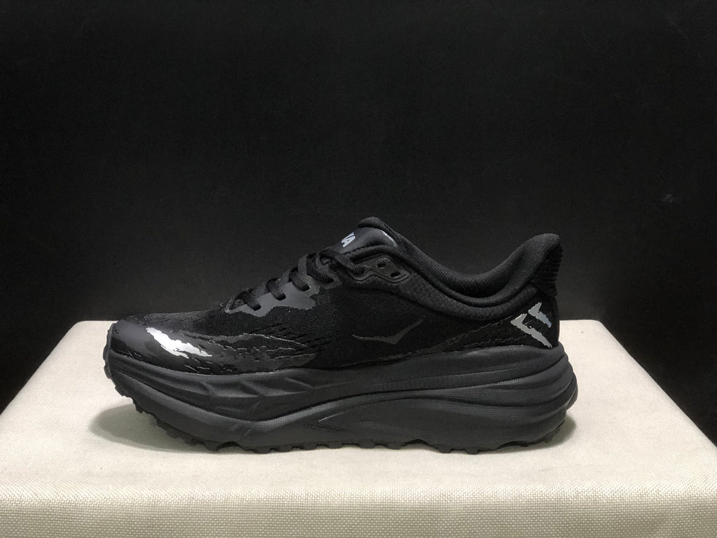 Hoka One One Stinson 7 Comfortable Anti-slip Outdoor Running Shoes Sneakers Black