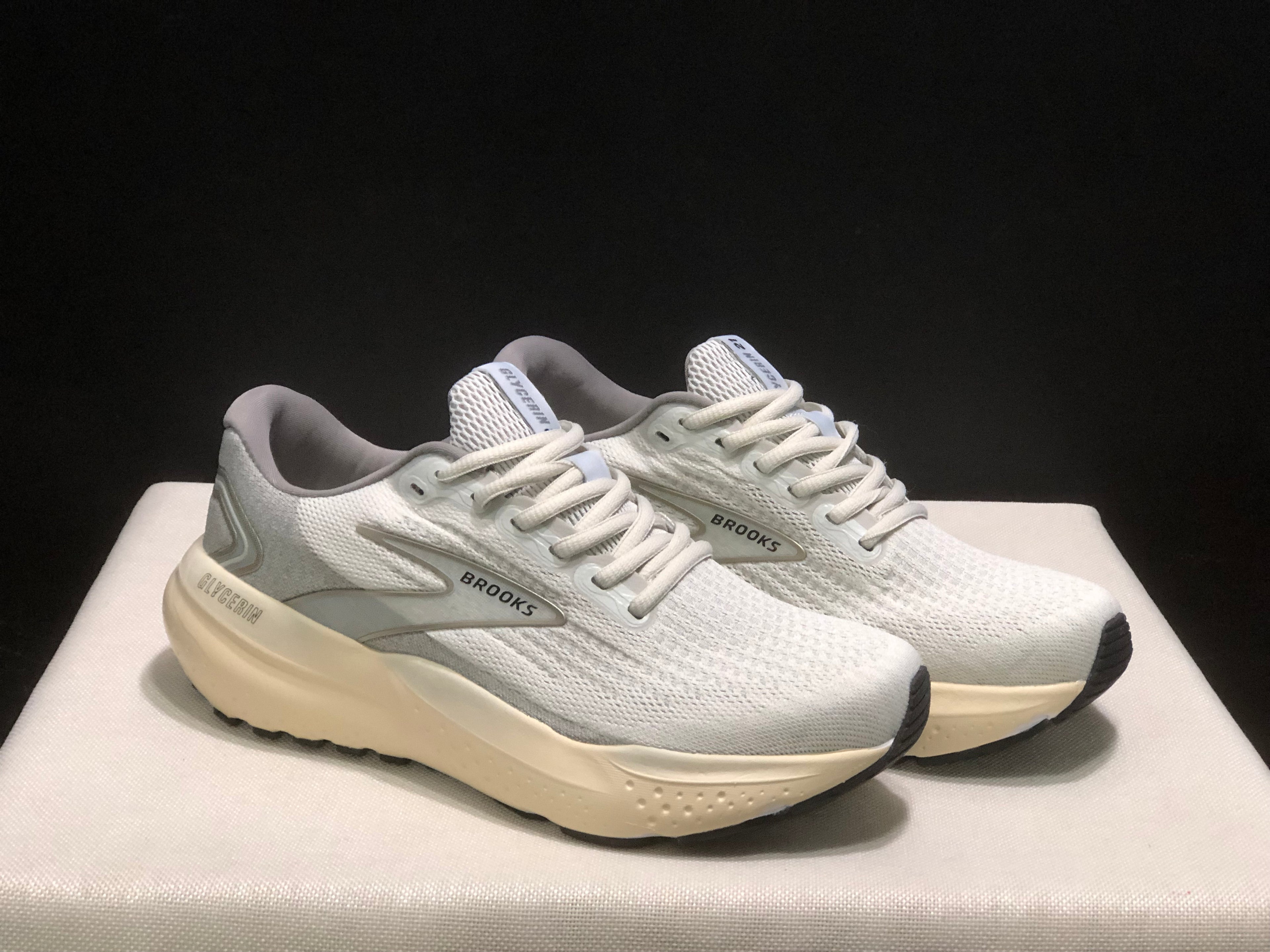 Brooks Glycerin 21 Men's Low-top Casual Running Shoes Grey/Frost Grey/Champogne