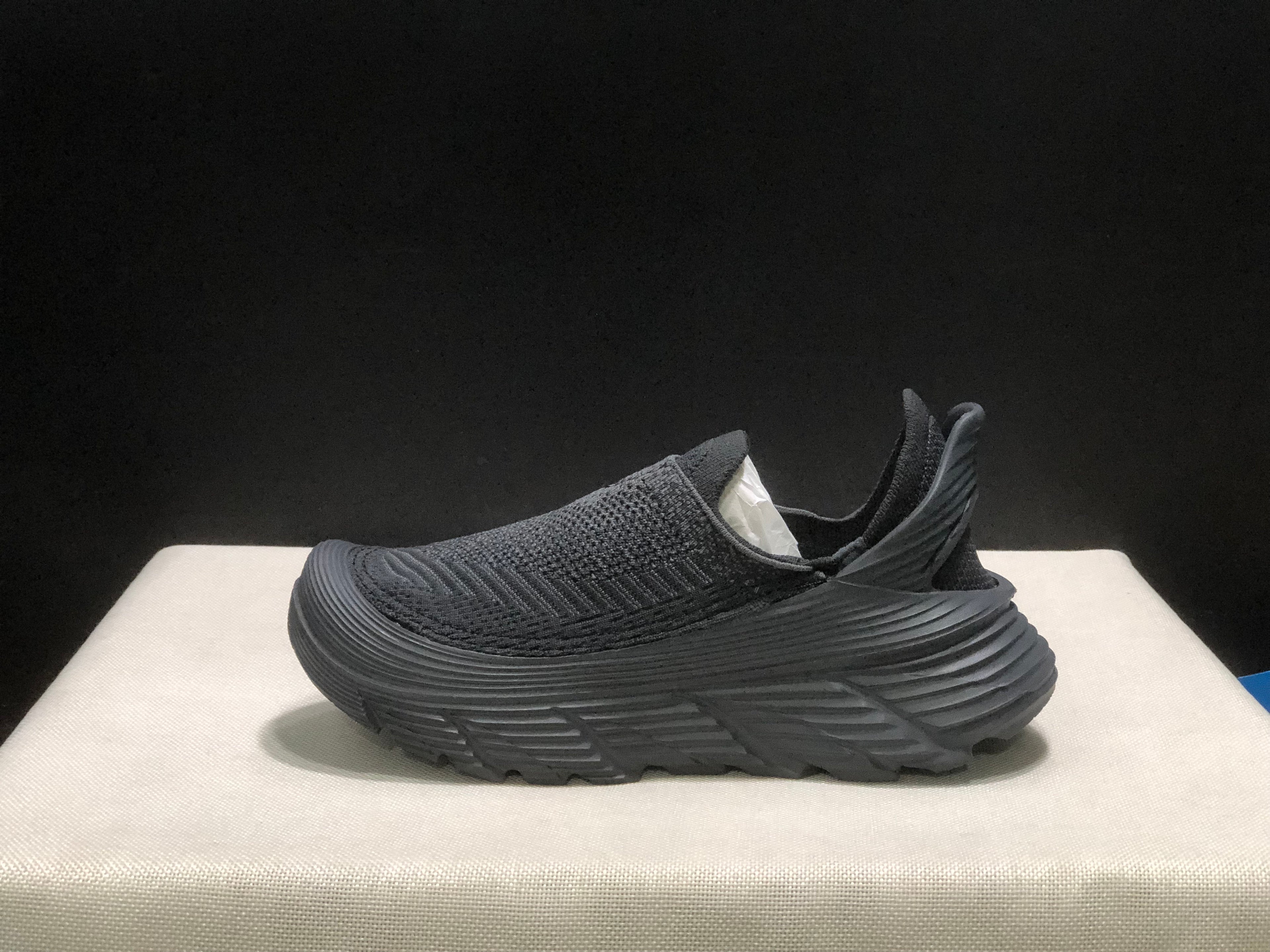 Hoka One One Restore TC Elastic Comfortable Low-top Running Shoes Sneakers Dark Grey