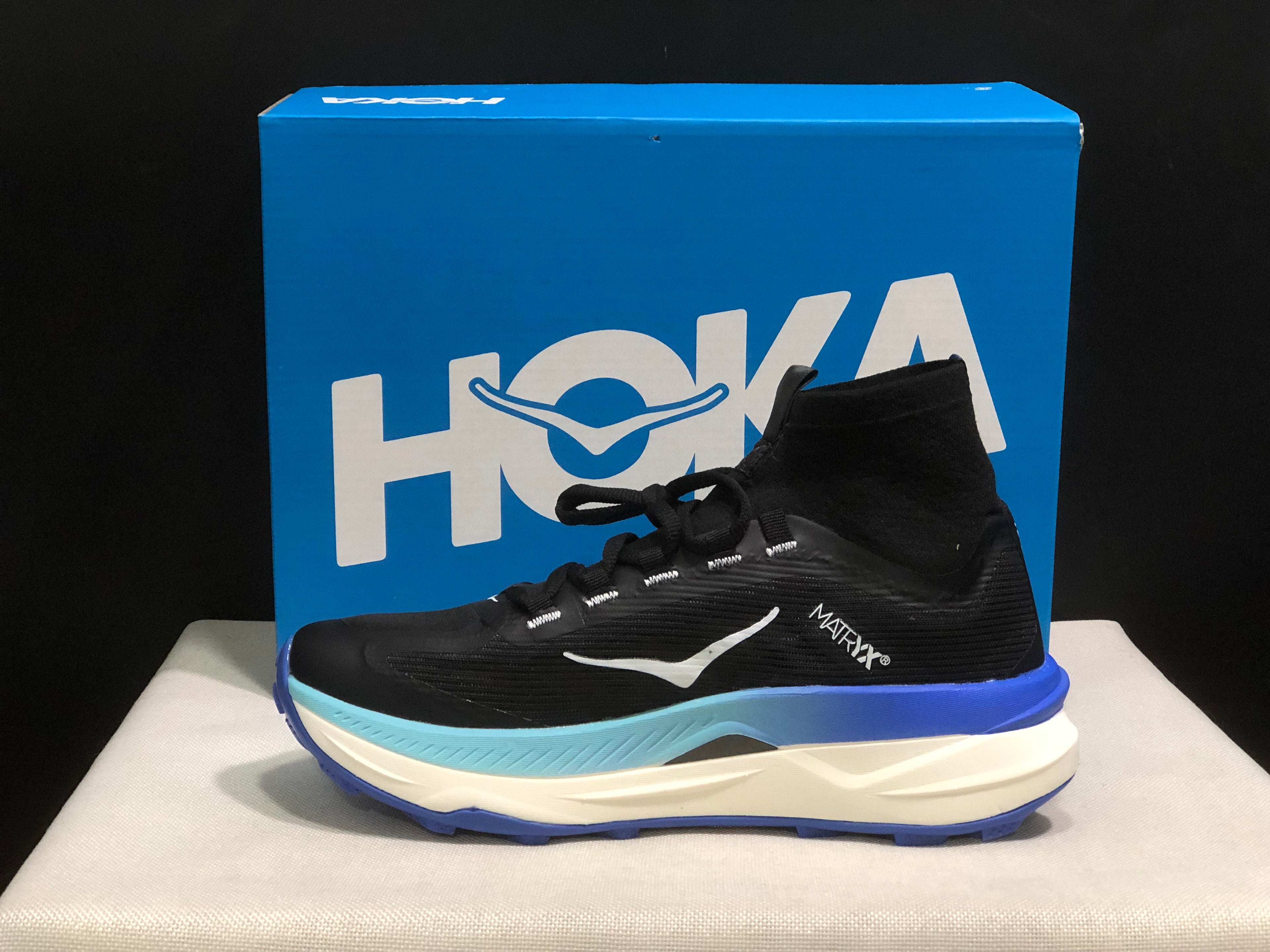 Hoka One One Tecton X 3 Comfortable High-top Running Shoes Sneakers Black