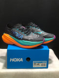 Hoka One One Mach X 2 Anti-slip Low-top Running Shoes Black/Green/Orange
