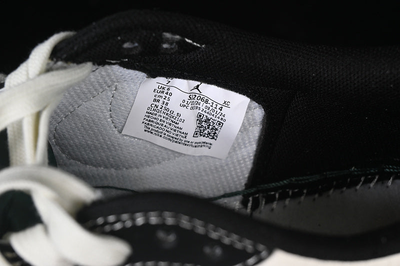 Travis Scott Fragment Design Nike Air Jordan 1 Low OG SP Black White Green Sneakers