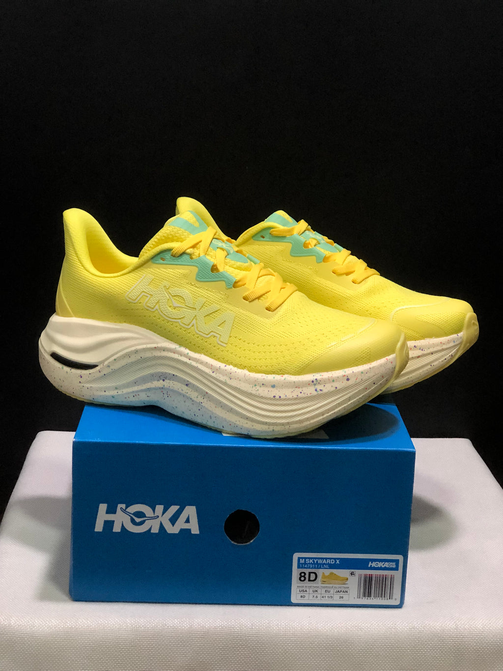 Hoka One One Skyward X Anti-slip Wear-resistant Running Shoes Sneakers Gold