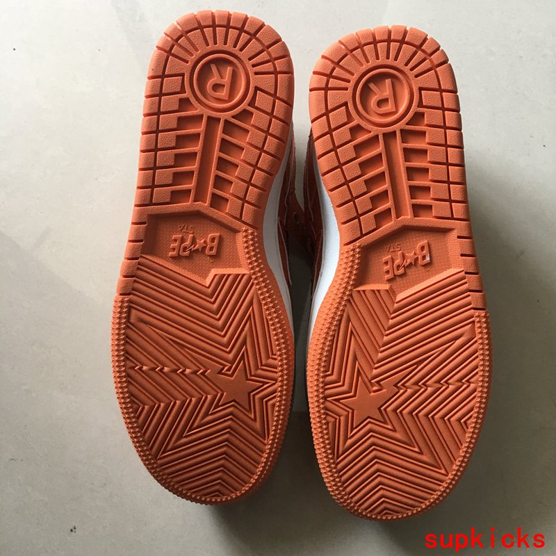 A Bathing Ape Bape SK8 Sta Orange Brown