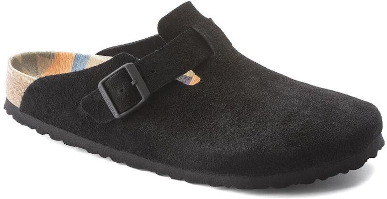 Birkenstock Boston 1023452 Black Suede Sandals