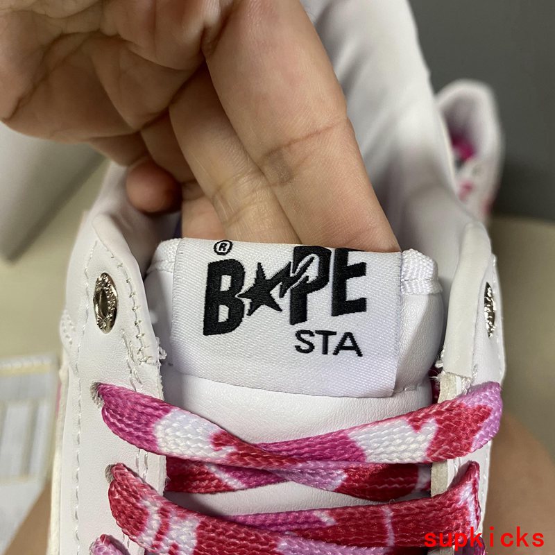 A Bathing Ape Bape Sta Low White ABC Camo Pink (2021)
