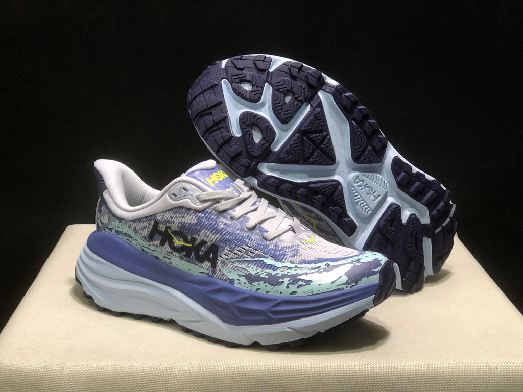 Hoka One One Stinson 7 Comfortable Anti-slip Outdoor Running Shoes Sneakers Light Purple
