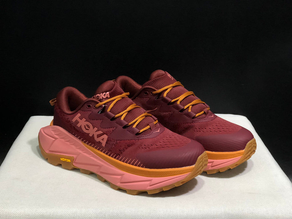 Hoka One One Skyline Float X Outdoor Running Shoes Sneakers Red