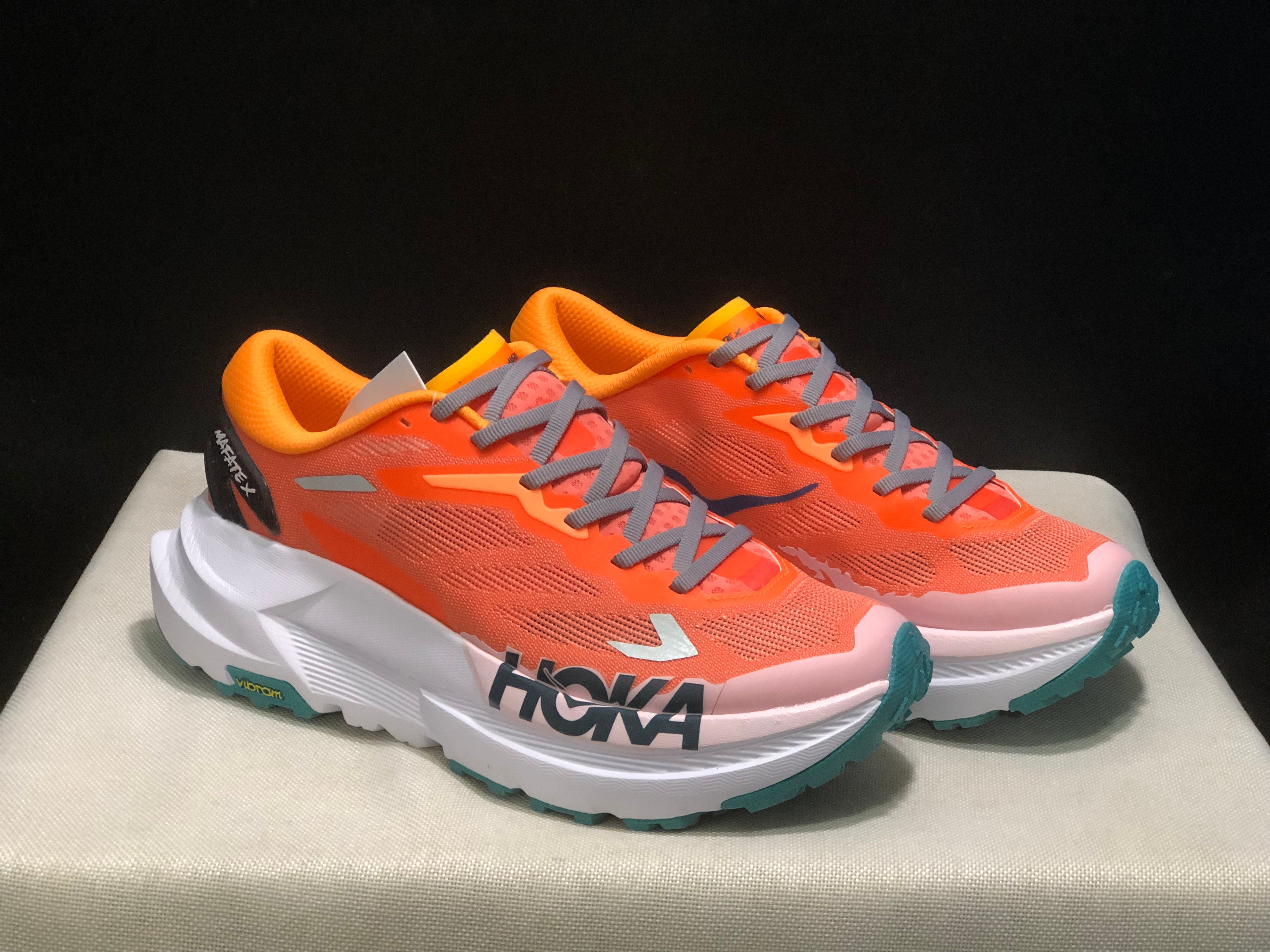 Hoka One One Mafate X Lightweight Fashion Running Shoes Sneakers Orange