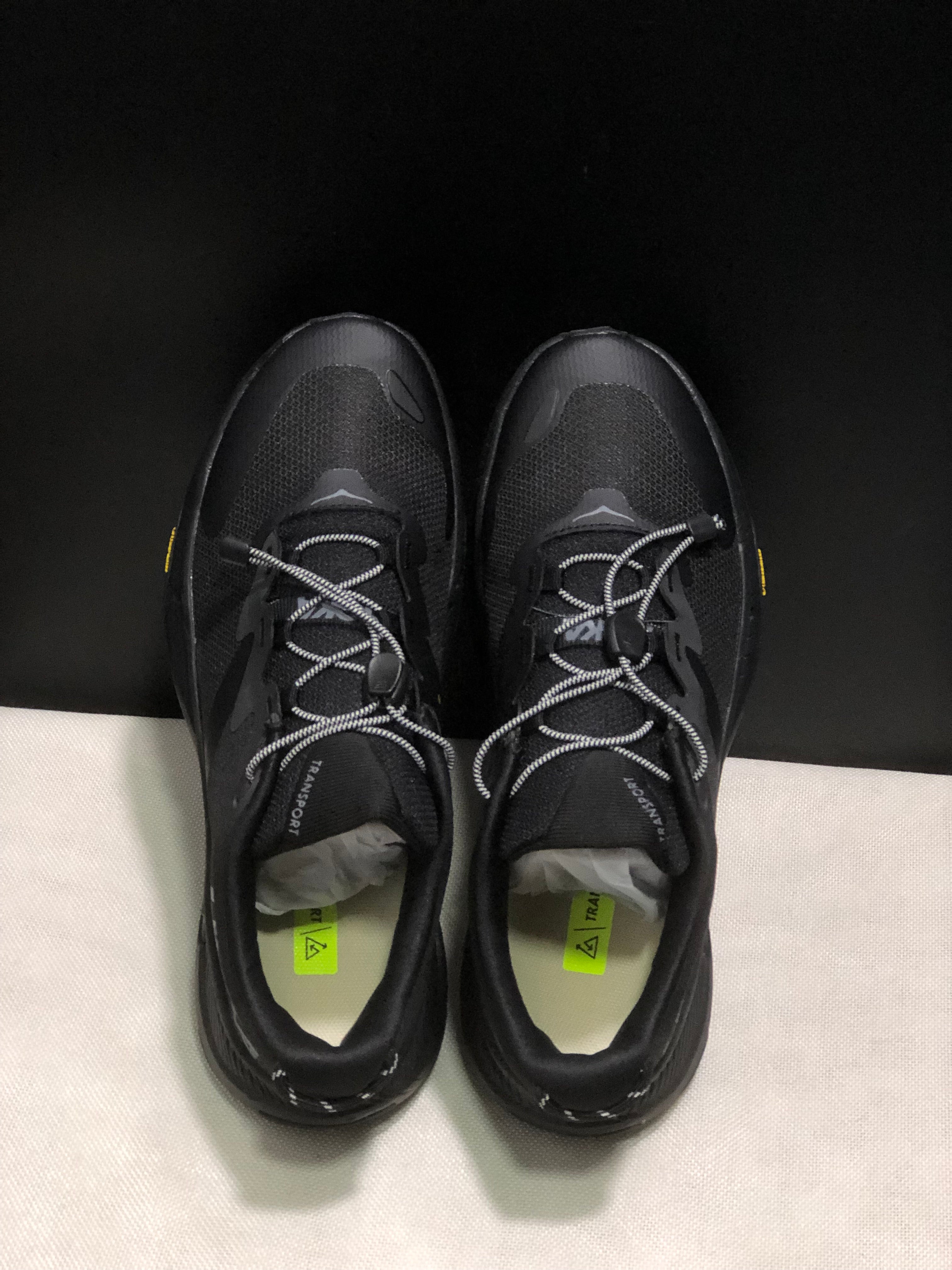 Hoka One One Transport Drawstring Low-top Running Shoes Black Sneakers