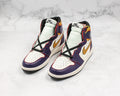 Nike SB Air Jordan 1 Retro High-Top Defiant LA to Chicago Purple/White Sneakers