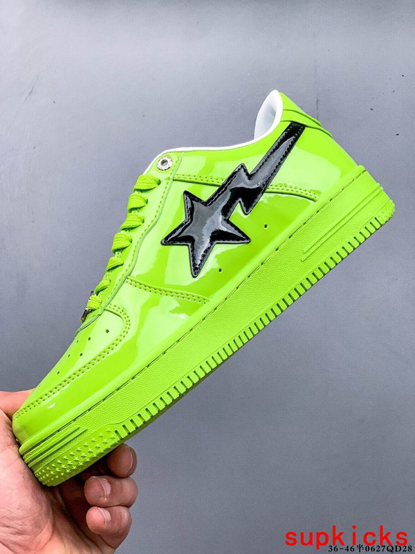 A Bathing Ape1 Bape Sta Low Fluorescent Green