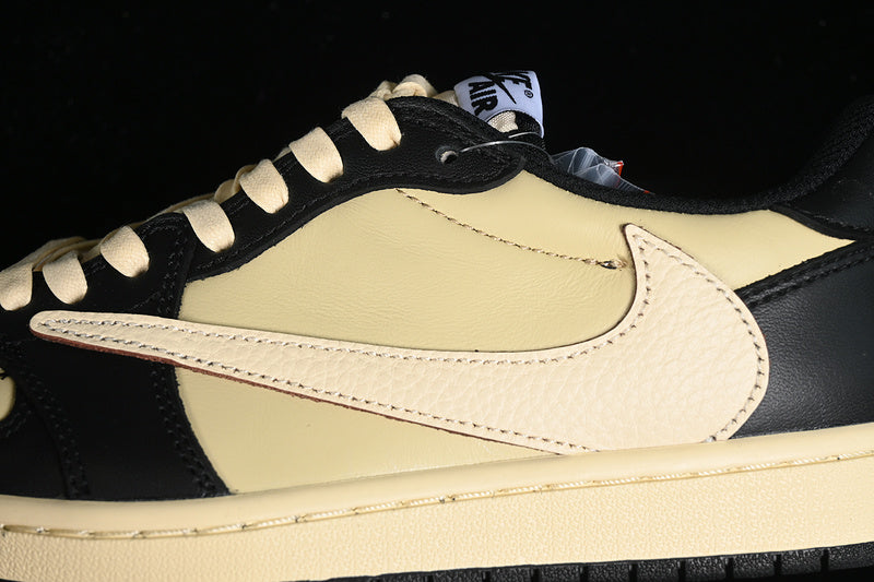 Travis Scott Nike Air Jordan 1 Low OG Yellow Black Sneakers