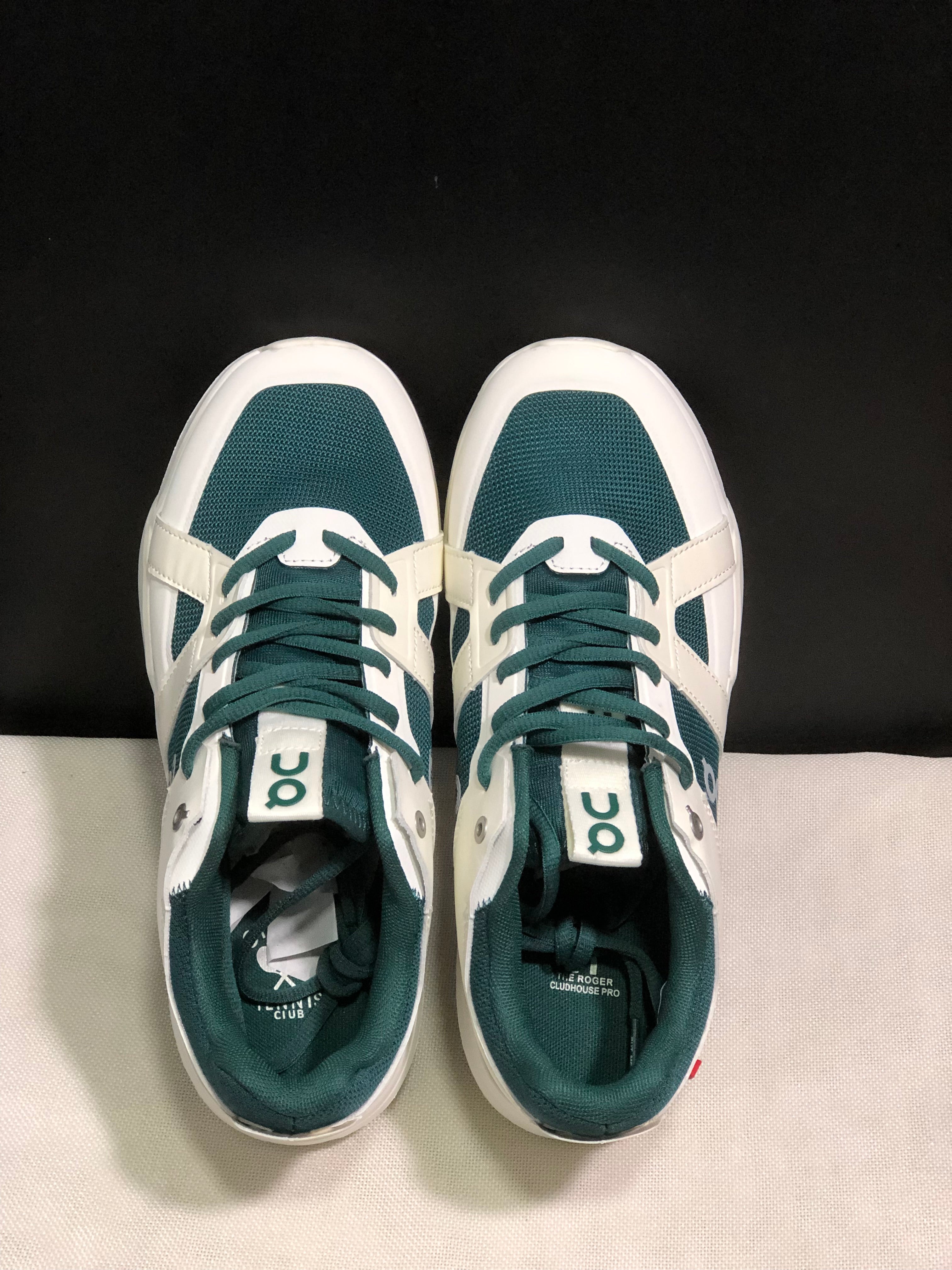 On Running The Roger Clubhouse Pro Anti-Slip Sports Shoes White/Dark Green