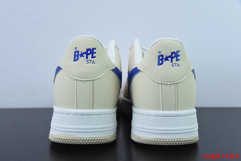 A Bathing Ape Bape Sta Low Cream Blue