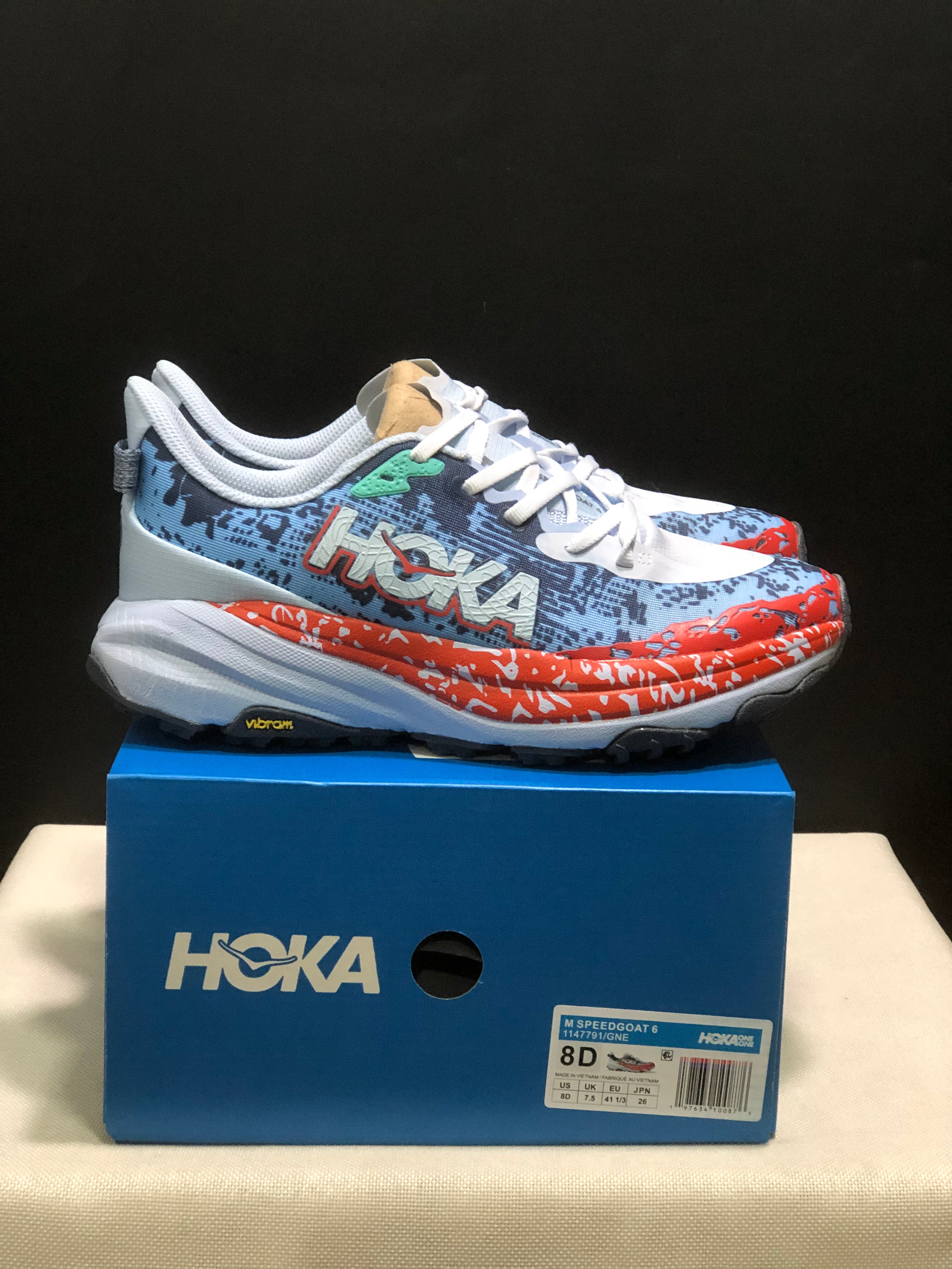 Hoka One One Speedgoat 6 Trail Running Shoes Sneakers Blue