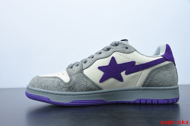 A Bathing Ape Bape Sta Low Grey Purple