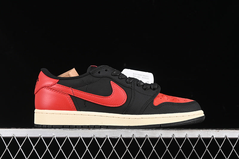 Travis Scott Nike Air Jordan 1 Low OG Black Red Sneakers