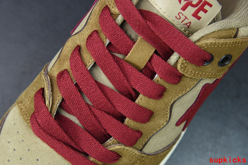 A Bathing Ape Sk8 Sta Wheat Red