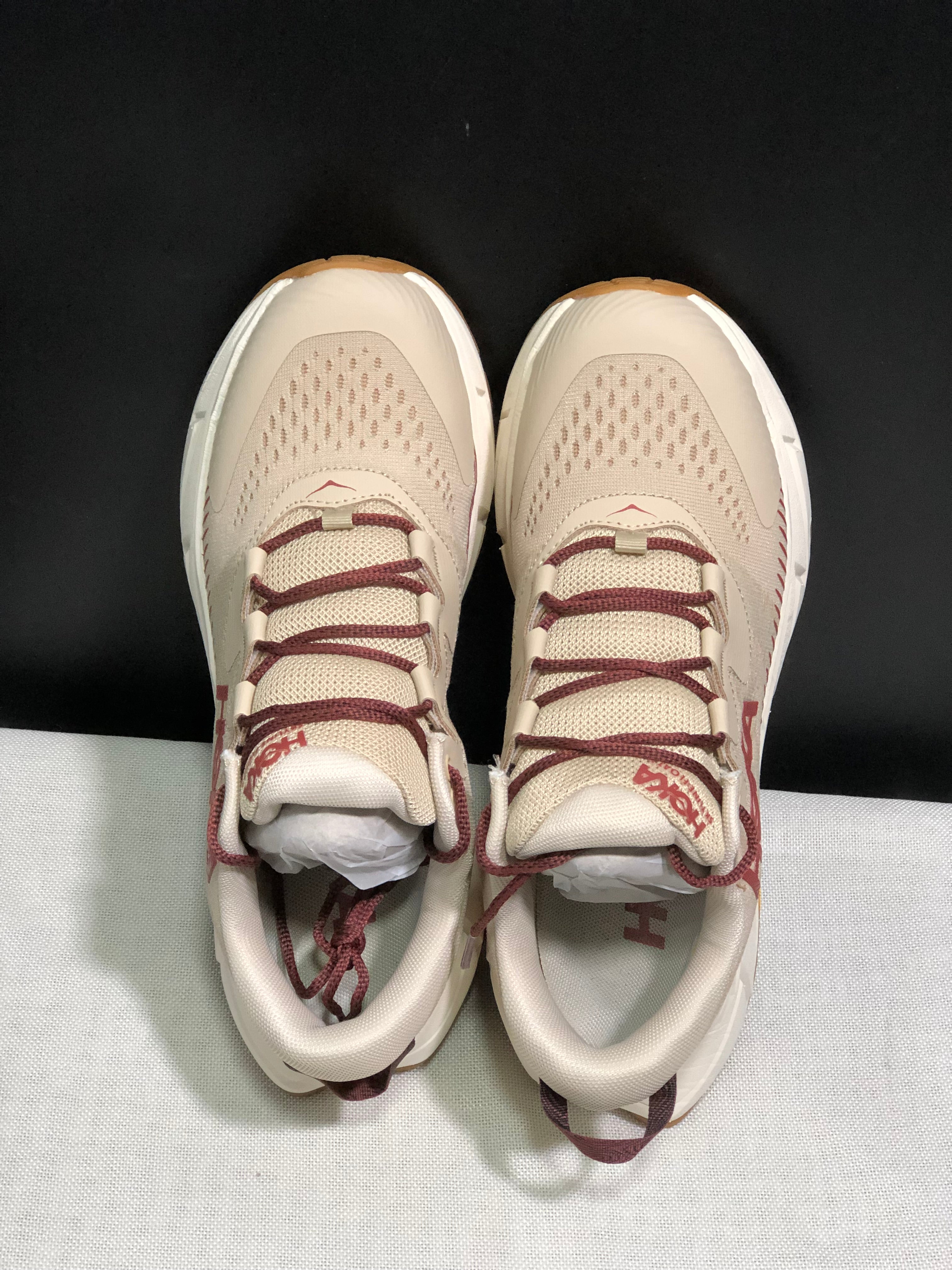 Hoka One One Skyline Float X Outdoor Running Shoes Sneakers Beige