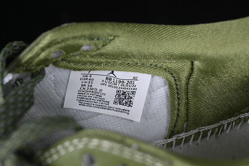 Travis Scott Fragment Design Nike Air Jordan 1 Low OG SP White Green Sneakers