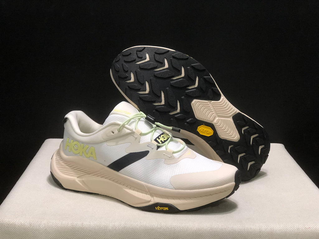 Hoka One One Transport Drawstring Low-top Running Shoes Sneakers Beige