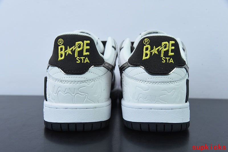 A Bathing Ape Bape Sta Sk8 Low White Black