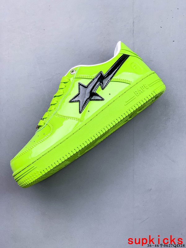 A Bathing Ape Bape Sta Low Fluorescent Green