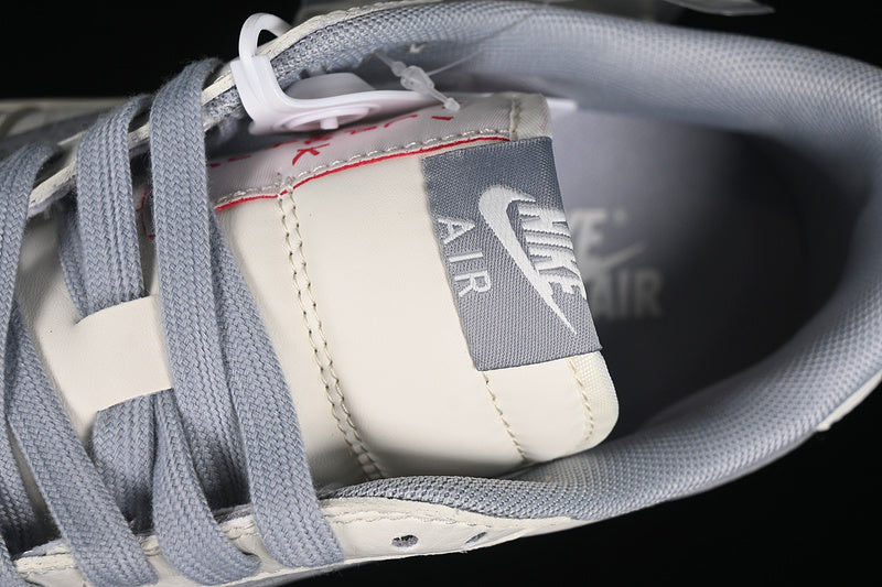 Travis Scott Fragment Design Nike Air Jordan 1 Low OG SP Grey White Casual Sports Shoes