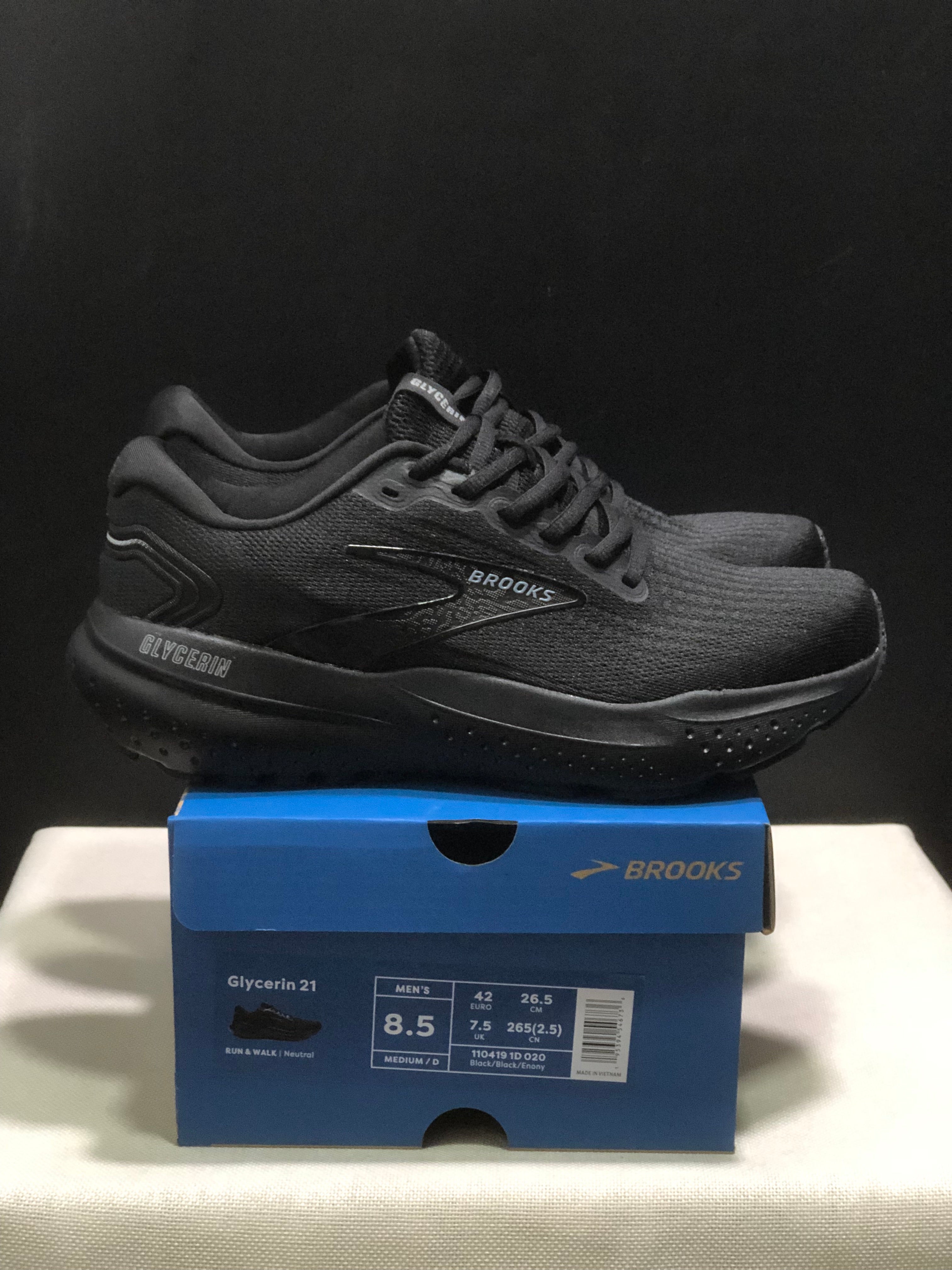 Brooks Glycerin 21 Low-top Casual Running Shoes Black