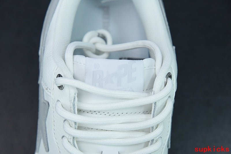 A Bathing Ape Bape Sneaker White Gray