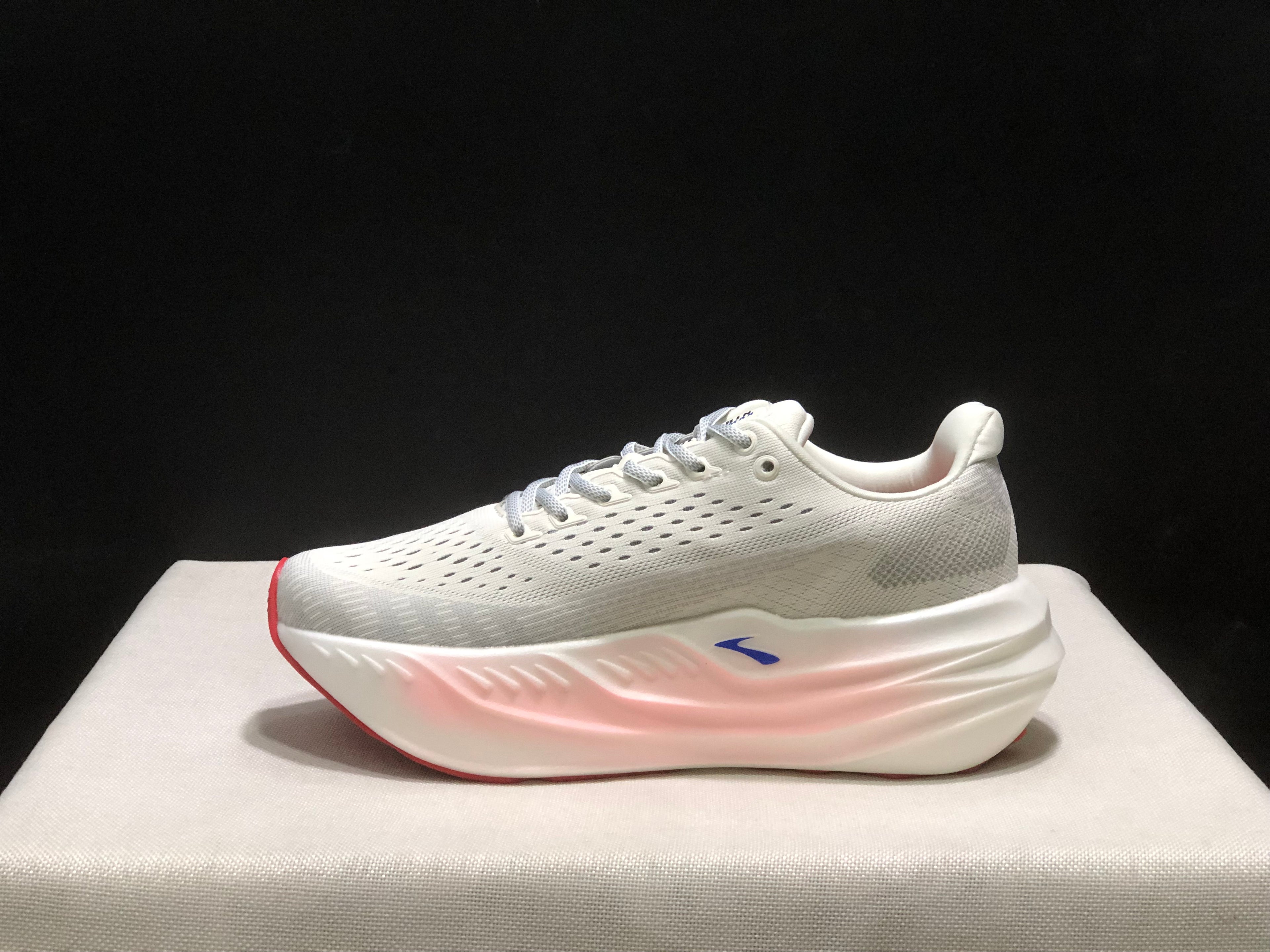 Brooks Glycerin Max Comfortable Low-top Running Shoes White/Black/Pink