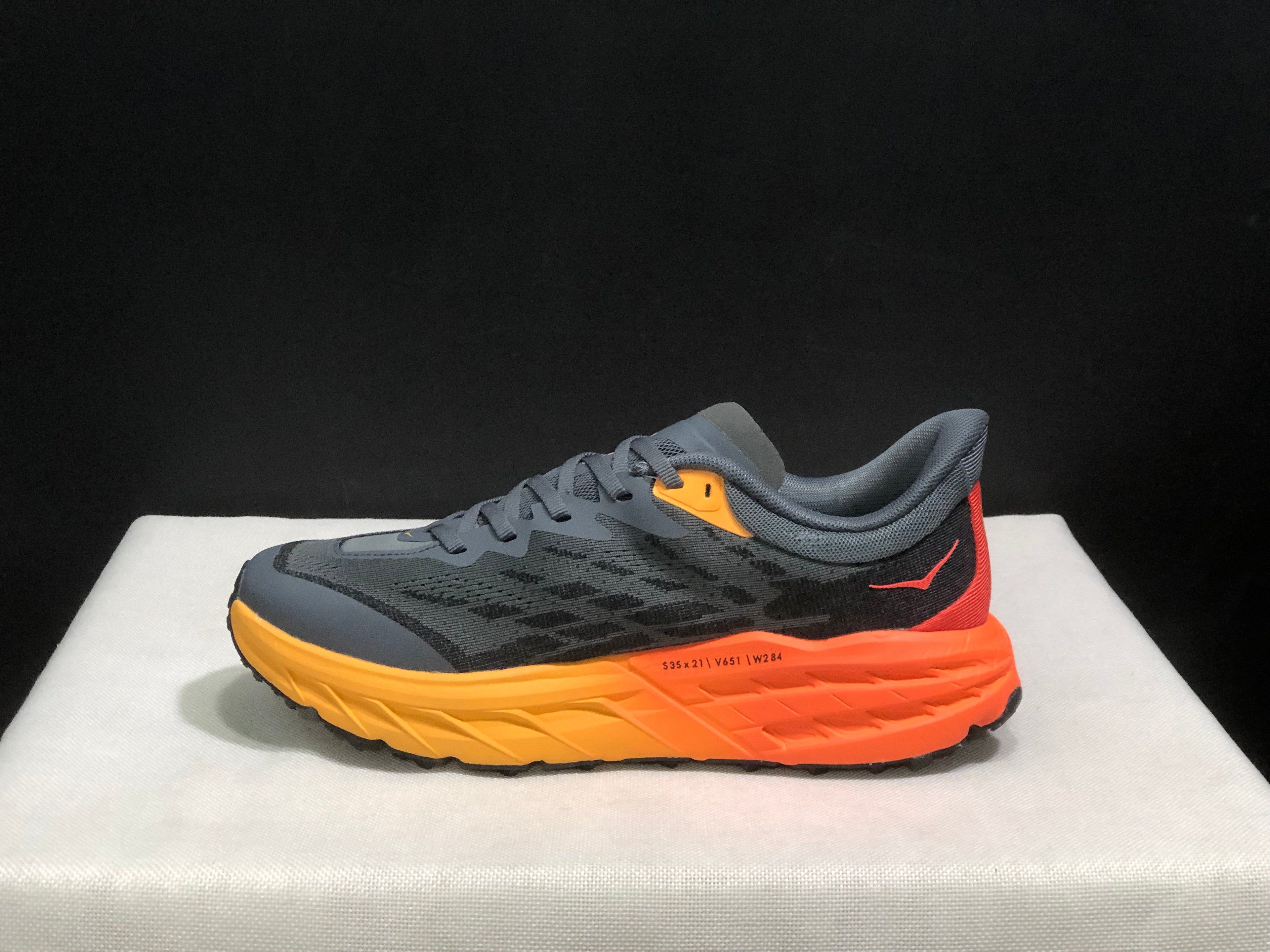 Hoka One One Speedgoat 5 Trail Running Shoes Sneakers Dark Grey