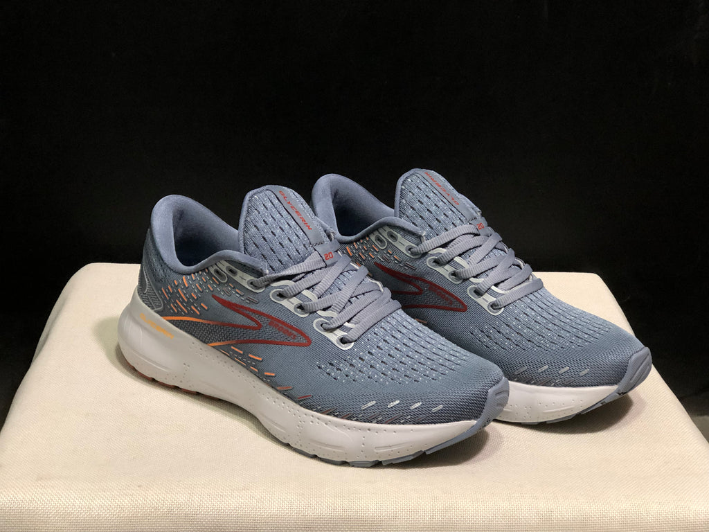 Brooks Glycerin GTS 20 Shock-absorbing Wear-resistant Running Shoes Blue Grey