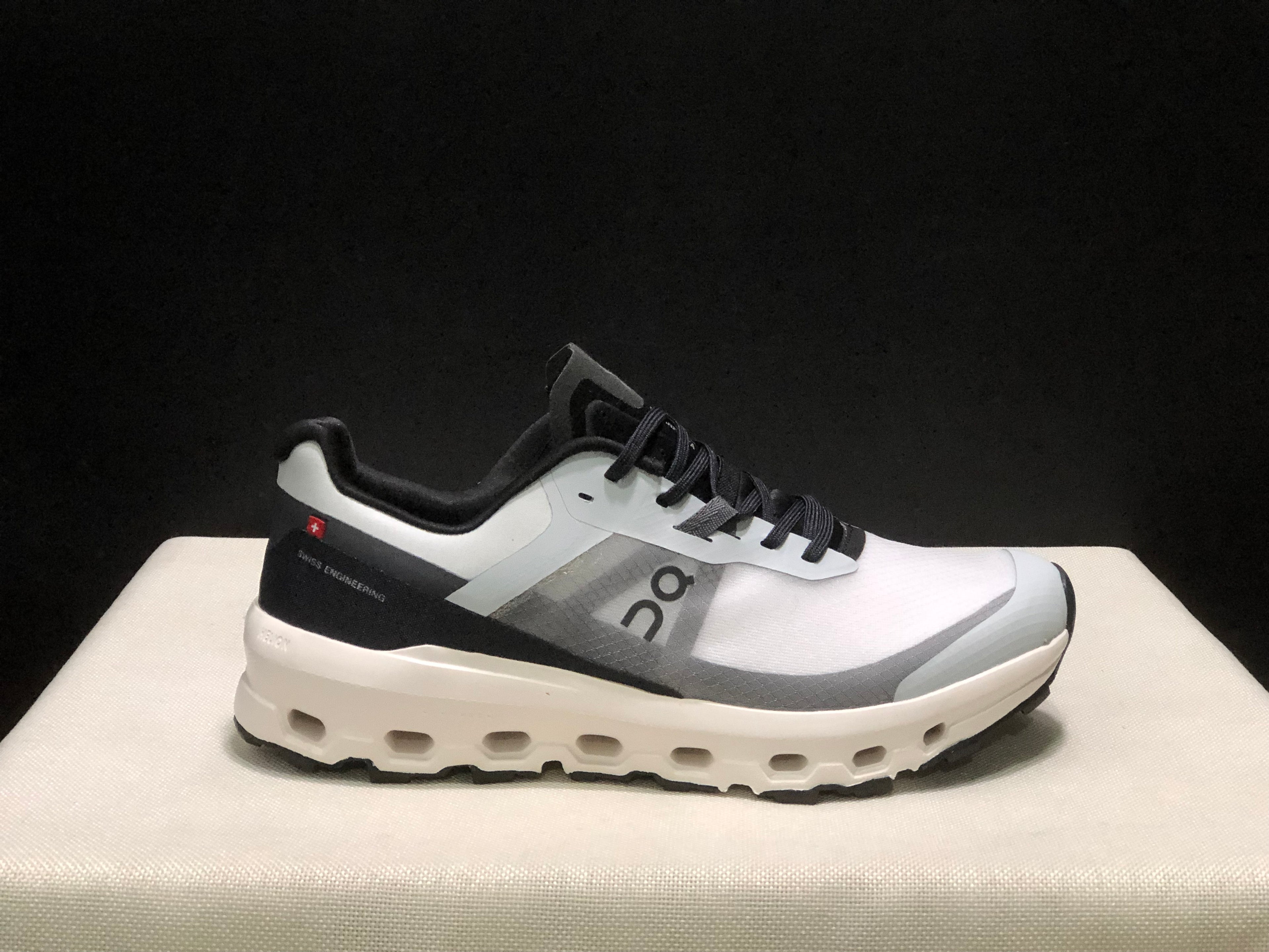 On Running Cloudvista 2 Waterproof Trail Running Shoes Black/White/Haze Blue