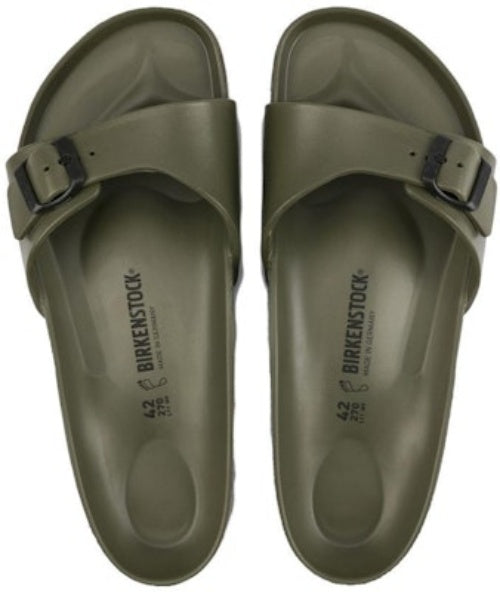 Birkenstock Madrid Essentials EVA Narrow Fit Olive Green 0128251 Fashion Slippers